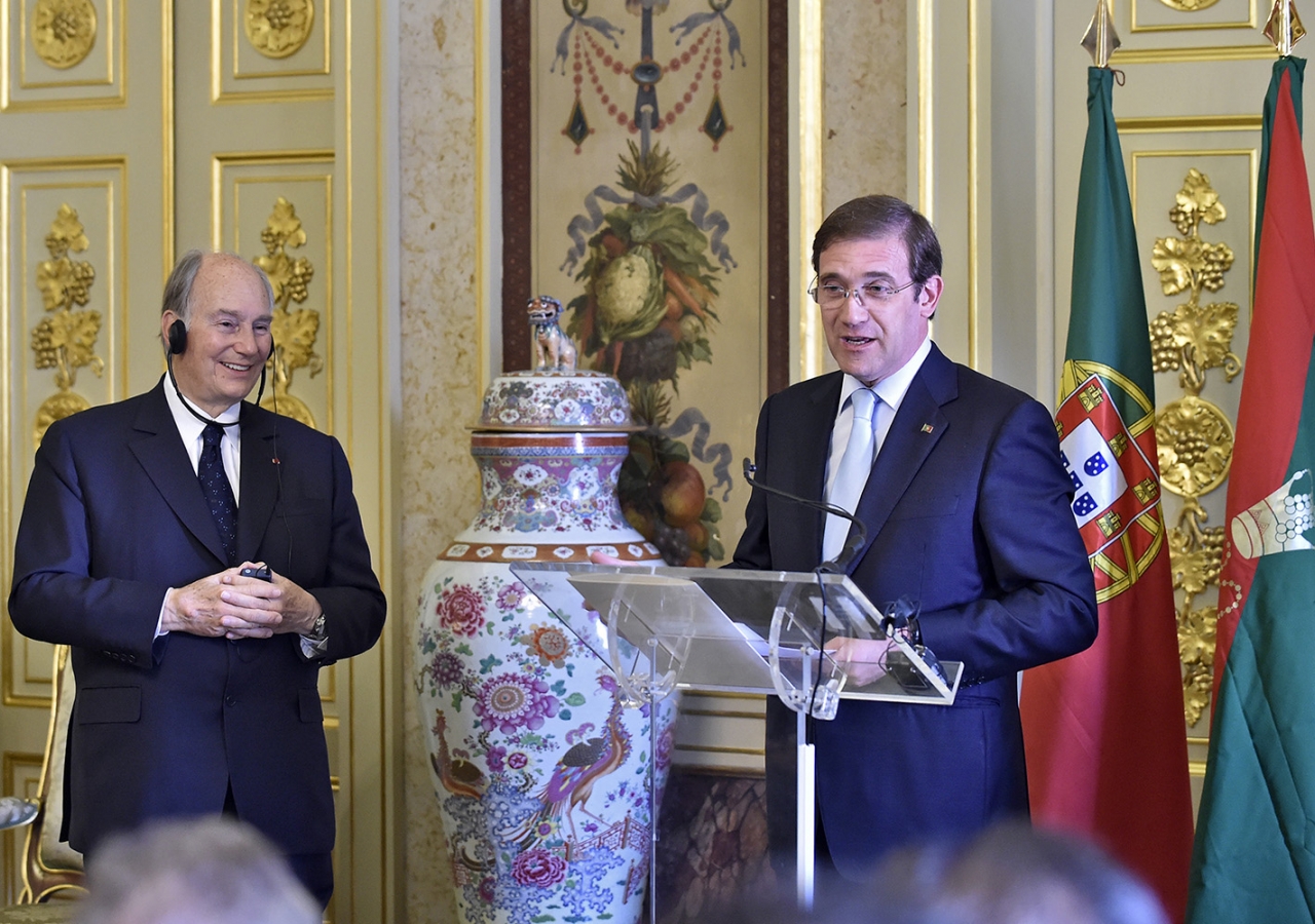 Prime Minister Pedro Passos Coelho said that Portugal was honoured by the Imamat’s decision to establish its Seat in his country. TheIsmaili / Gary Otte