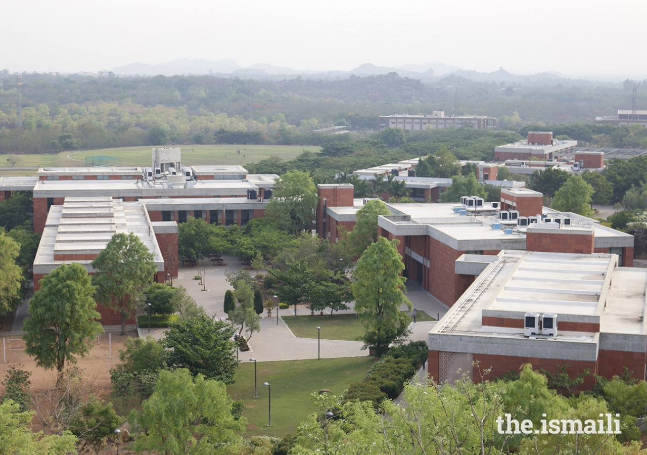 Built on a 100-acre site near the Rajiv Gandhi International Airport, the Aga Khan Academy Hyderabad offers state-of-the art facilities on a secure, extensively-landscaped campus.