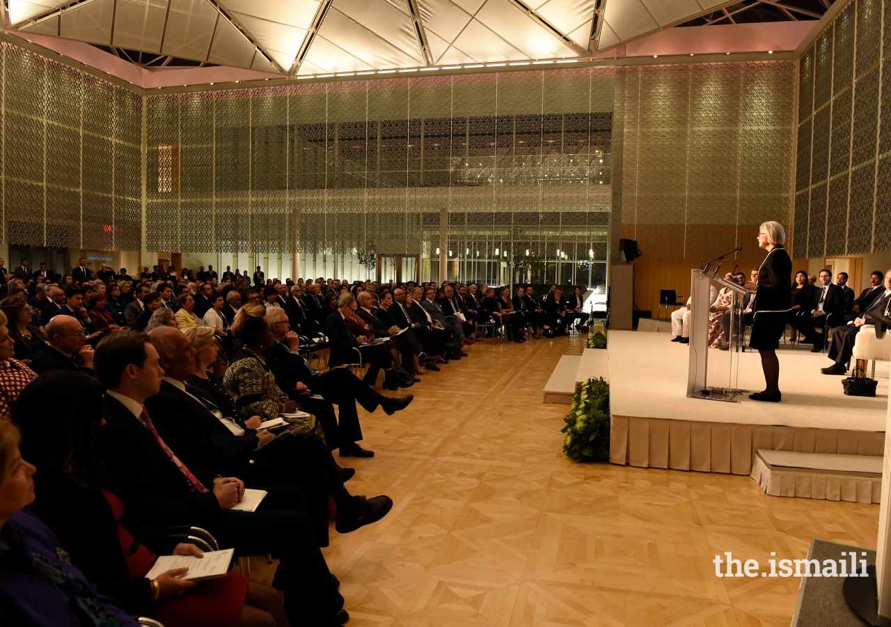 Chief Justice Beverly Mclaughlin speaks during the opening of the Global Pluralism Awards Ceremony.