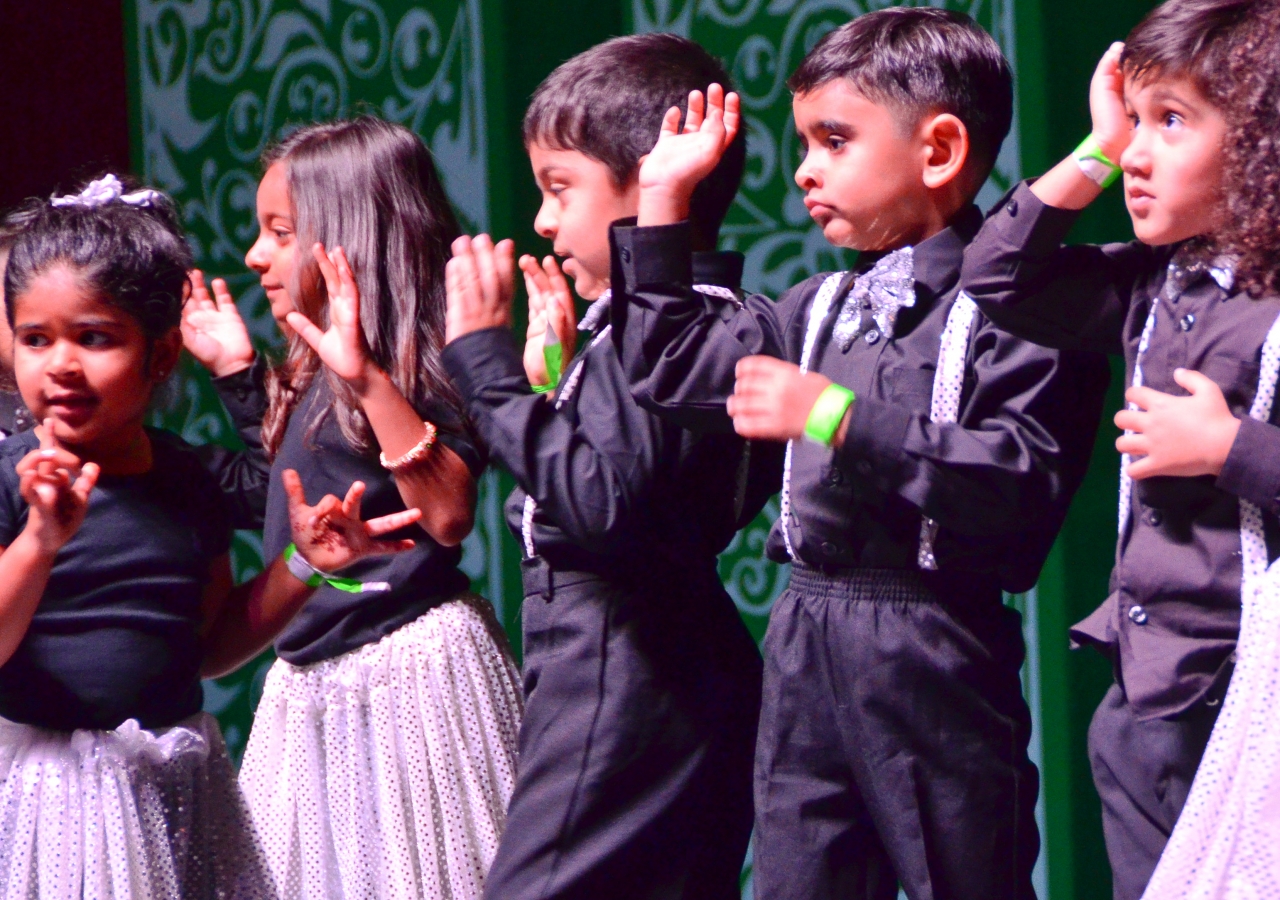 The 3-6 year-old segment of the youth dance group perform their dance for the Diamond Jubilee Celebration, at the Kay Bailey Hutchinson Convention Center in Dallas, TX.