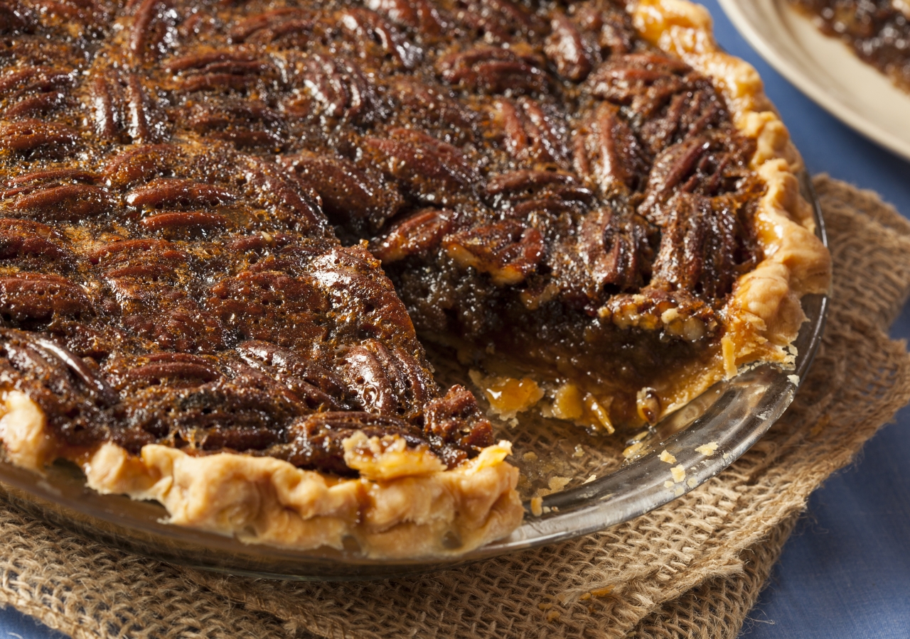 Crunchy on the outside and gooey on the inside make the pecan a delectable dessert.