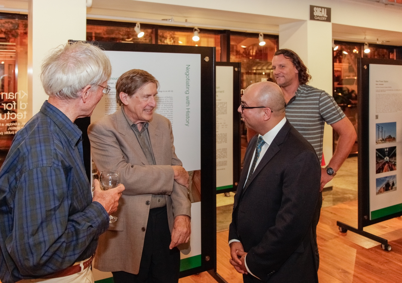 Attendees at the Exhibition