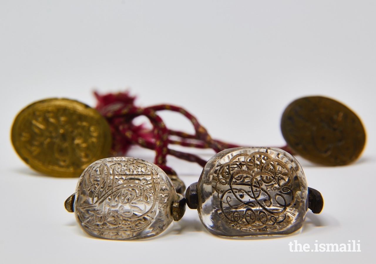 Seals of Mawlana Hasan Ali Shah, the first Aga Khan, from the 19th century.