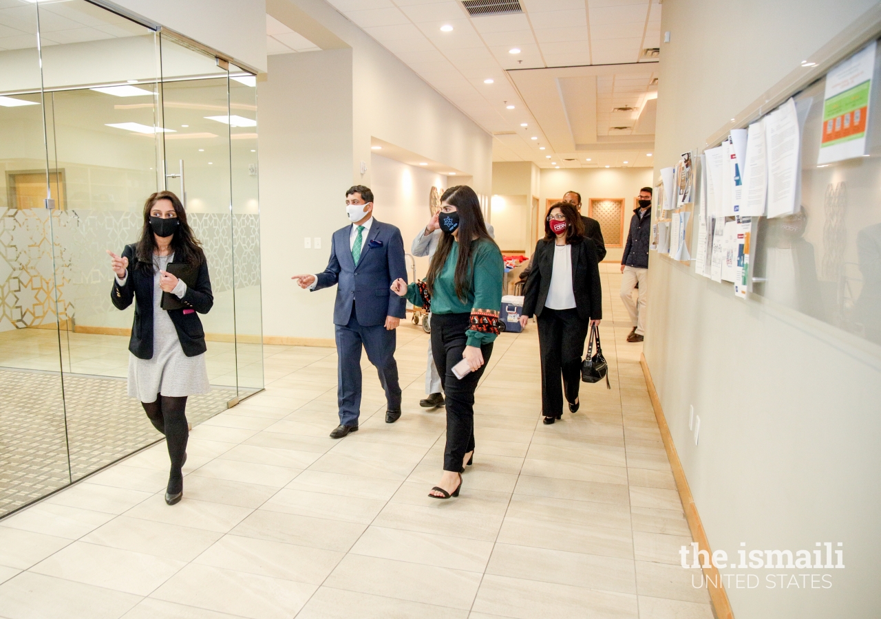 Pakistani Consul General, Mr. Abrar Hashmi, tours the Ismaili Jamatkhana in Atlanta.