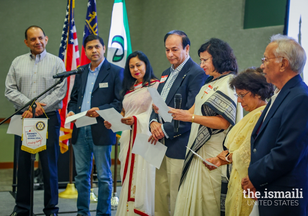 A peace prayer from a local South Asian community group.