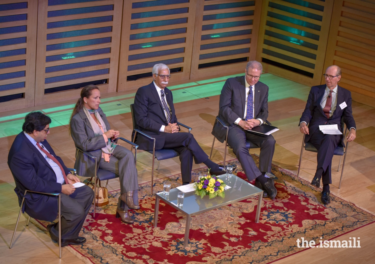 A panel discussion featured senior leaders of the Aga Khan University, including Princess Zahra, who spoke about the vital importance of the liberal arts.