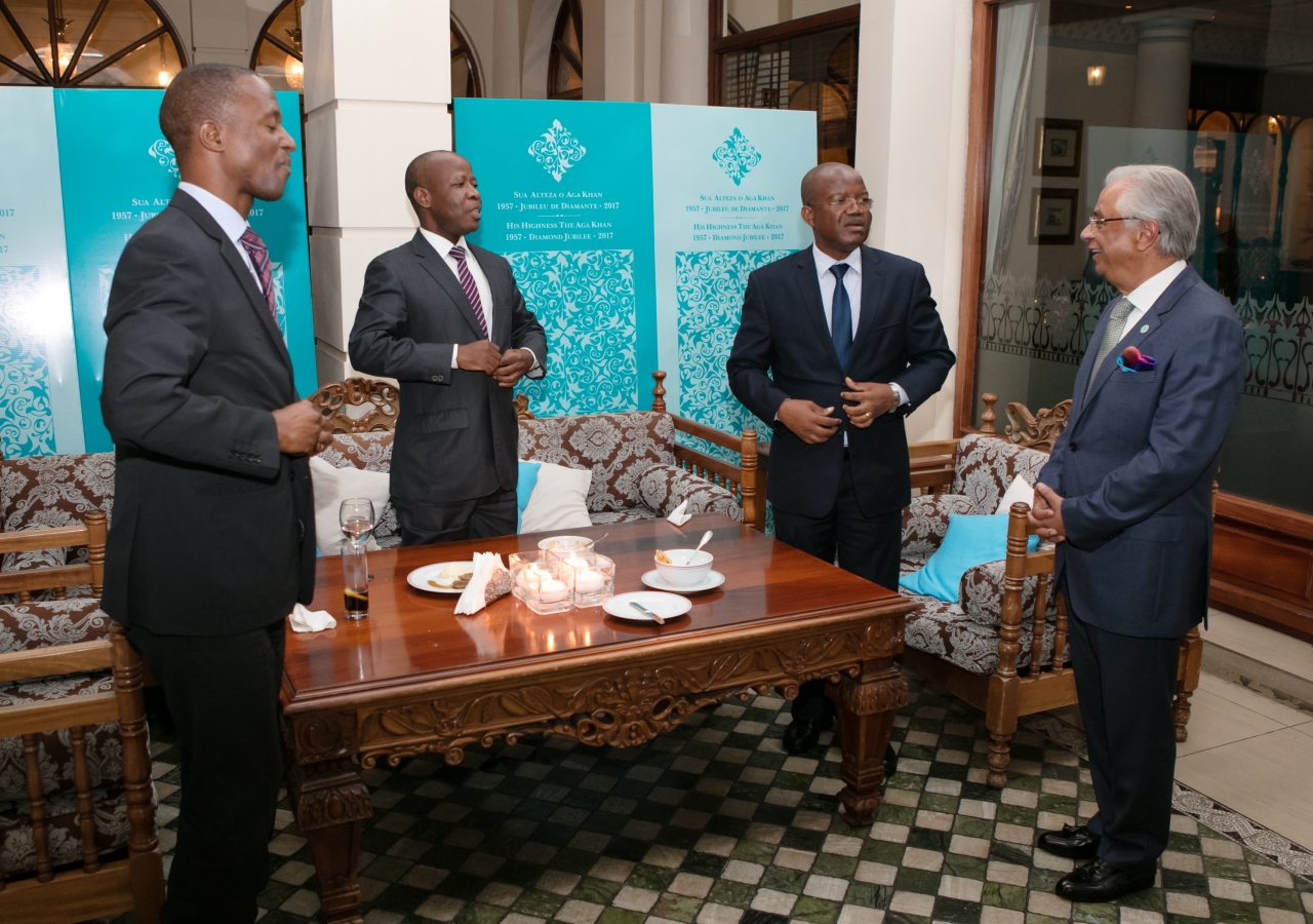 From left to right: Vice Minister Energy, Mr Augusto Fernando; President of the Supreme Court, Mr Adelino Muchanga; Vice Minister of Education and Human Development, Professor Armindo Ngunga; and Mr Nazim Ahmad.