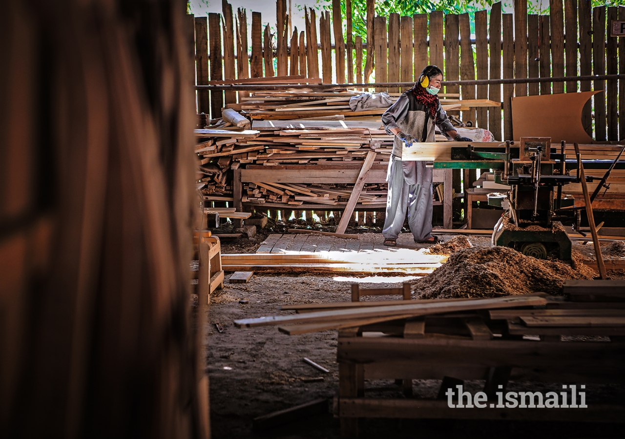 "Door to escape": A carpenter that is part of the AKDN's Ciqam program in Hunza.