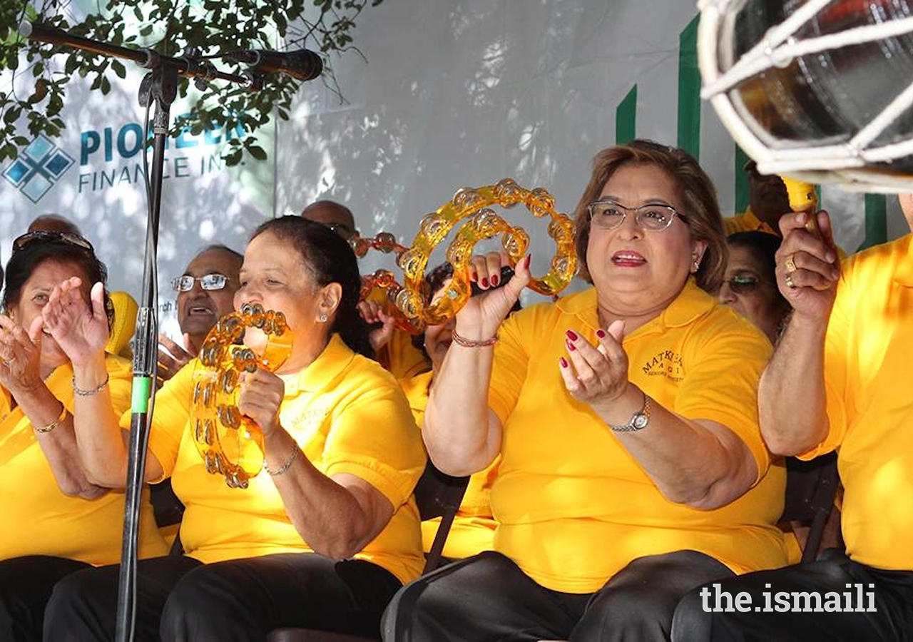 Ismaili Matki Band performing at the Aga Khan Foundation Walk and Run, at Sam Houston Park on November 14, 2015.