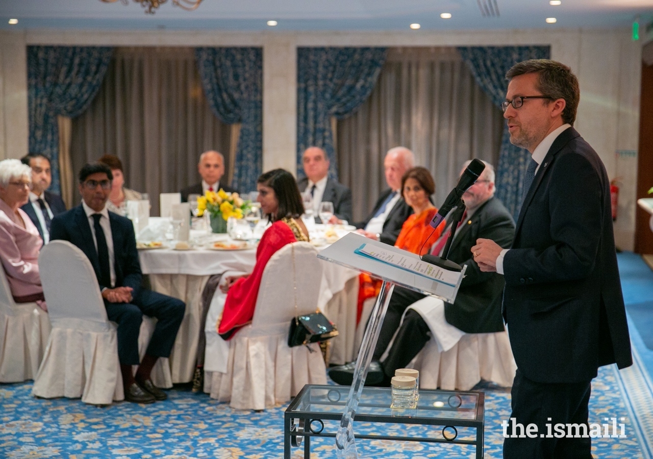 Mr Carlos Moedas, the European Commissioner for Research, Science and Innovation, delivering the keynote address in Lisbon, 13 April 2019.