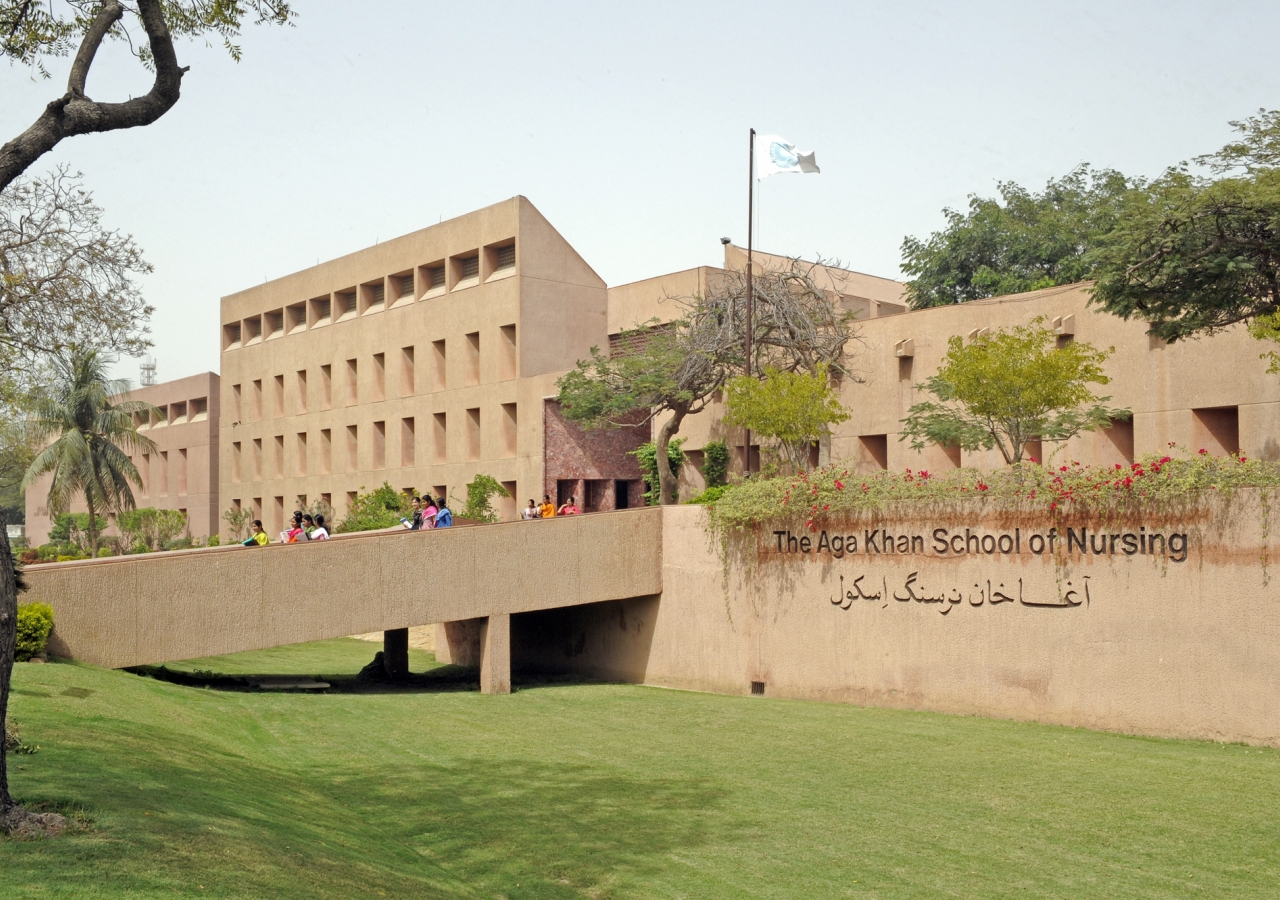 The Aga Khan School of Nursing in Karachi, Pakistan.