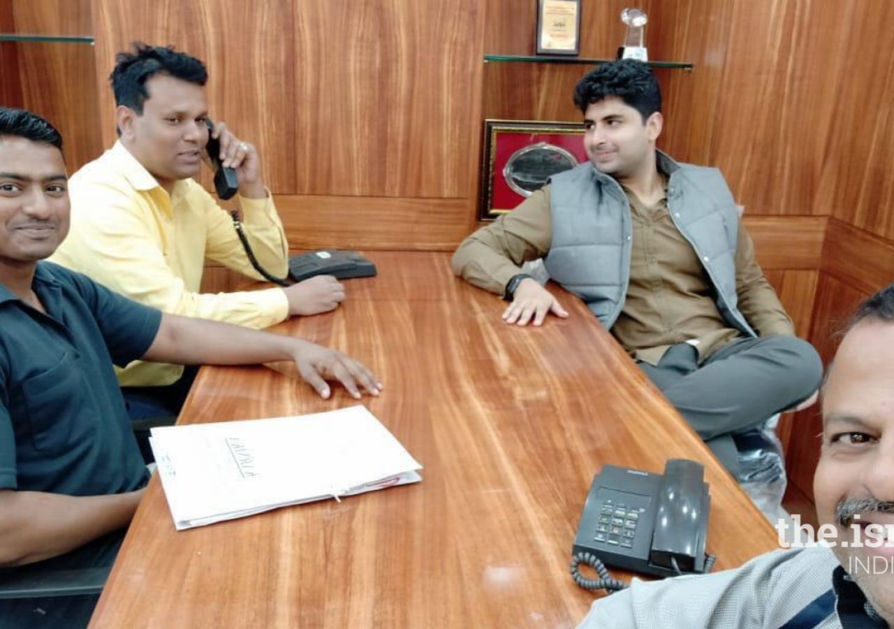 Armaan Jena (second from right), a former Chief Minister's Fellow for Maharashtra, is currently exploring issues of maritime security and sustainability while working with the Mumbai Port Trust.