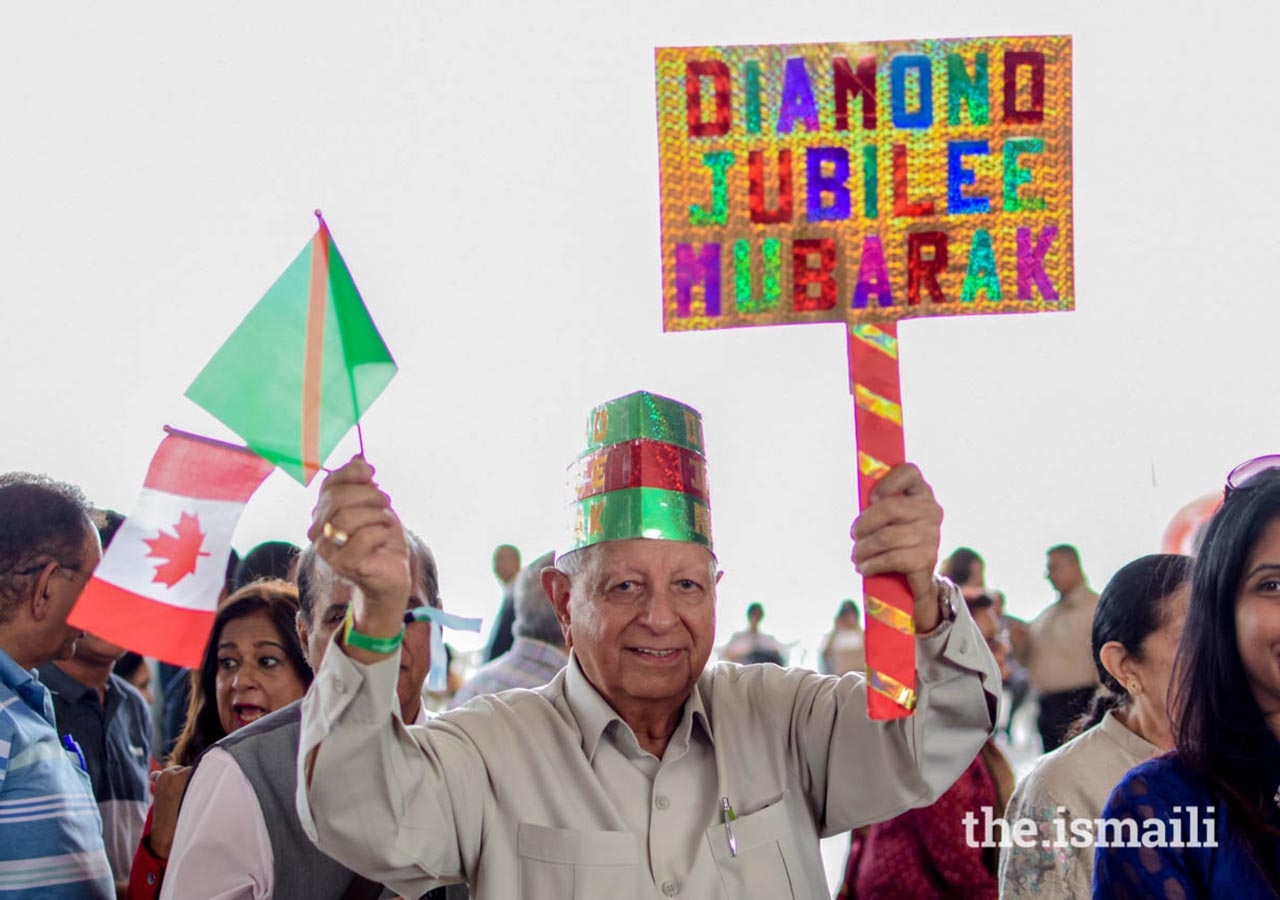 Jamati members from around the globe celebrate the opening of the Diamond Jubilee celebrations in Lisboa.