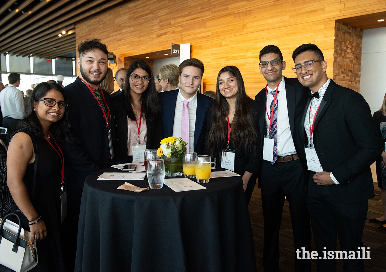 Prince Aly Muhammad enjoys a few minutes with SFU and UBC Ismaili student leadership.