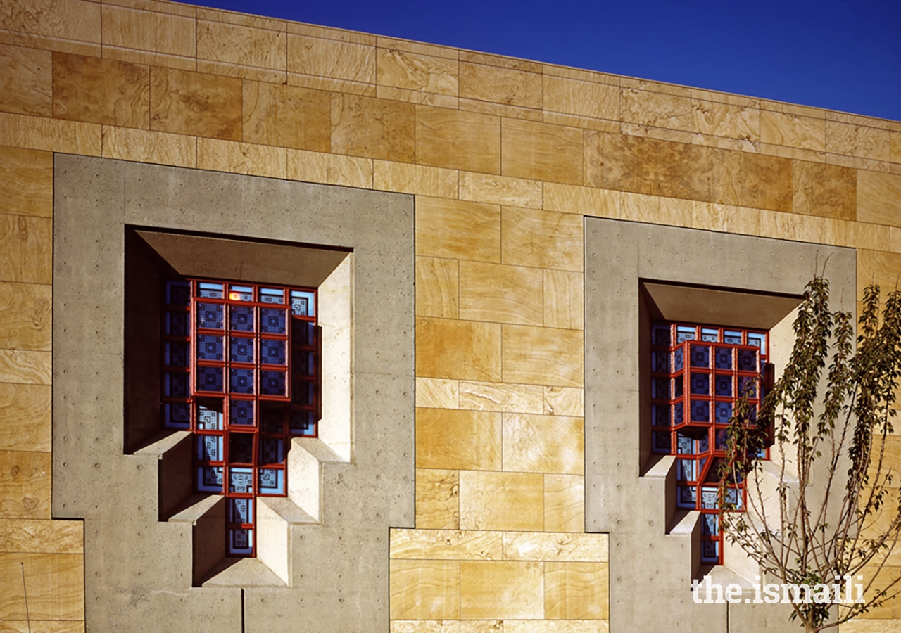 An outside view of the lantern-like windows of the Ismaili Centre, Burnaby