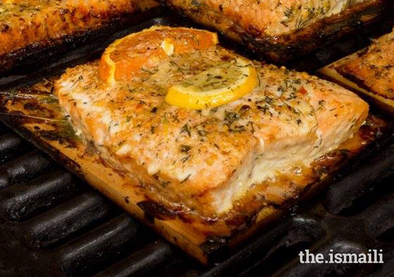 Grilled Cedar Plank Salmon