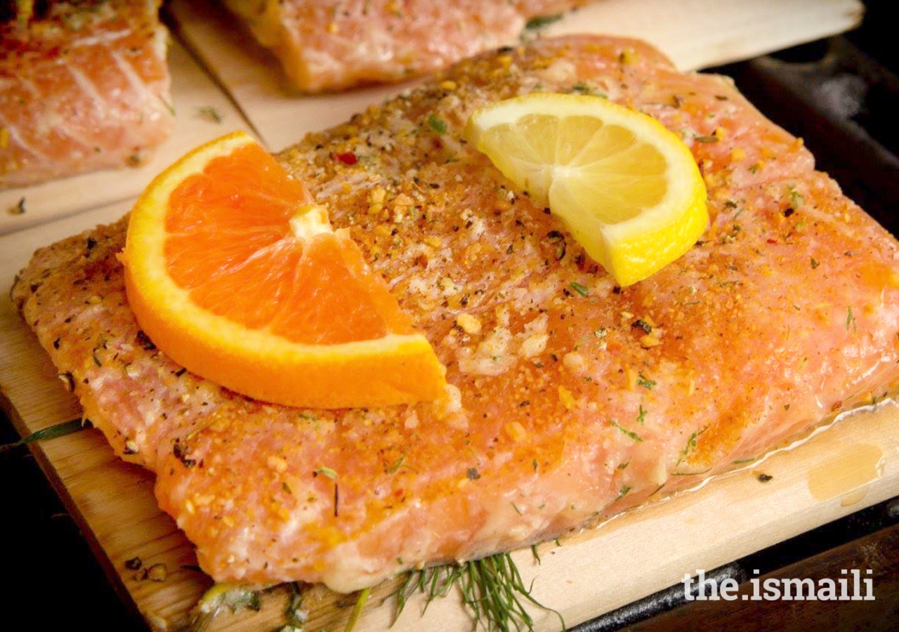 Grilled Cedar Salmon