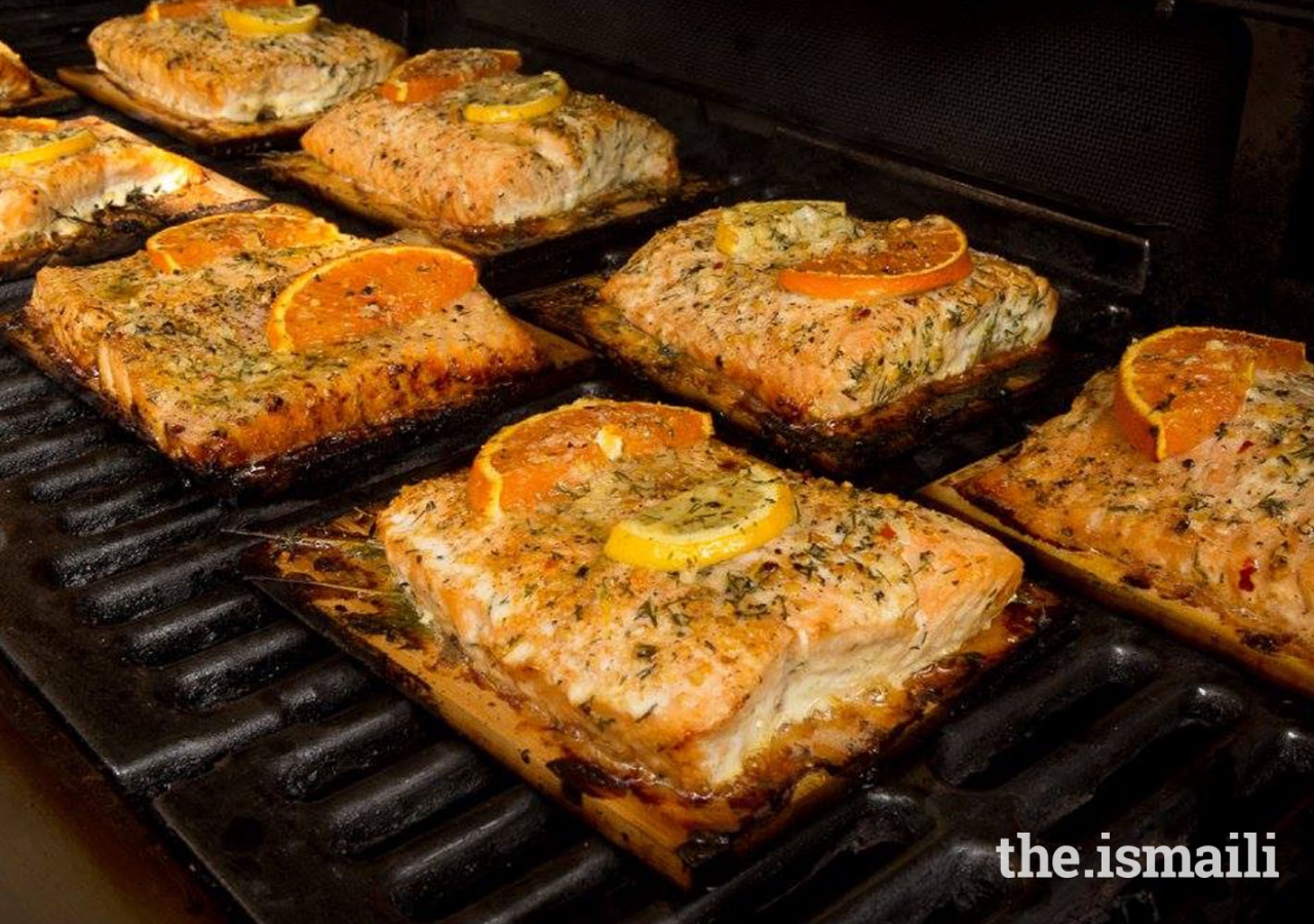 Grilled Cedar Salmon