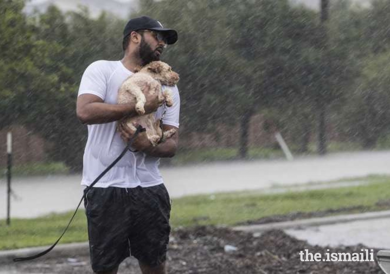 In the wake of Hurricane Harvey in 2017, the US Jamat mobilised volunteers to help with rescue efforts and to assist with recovery.