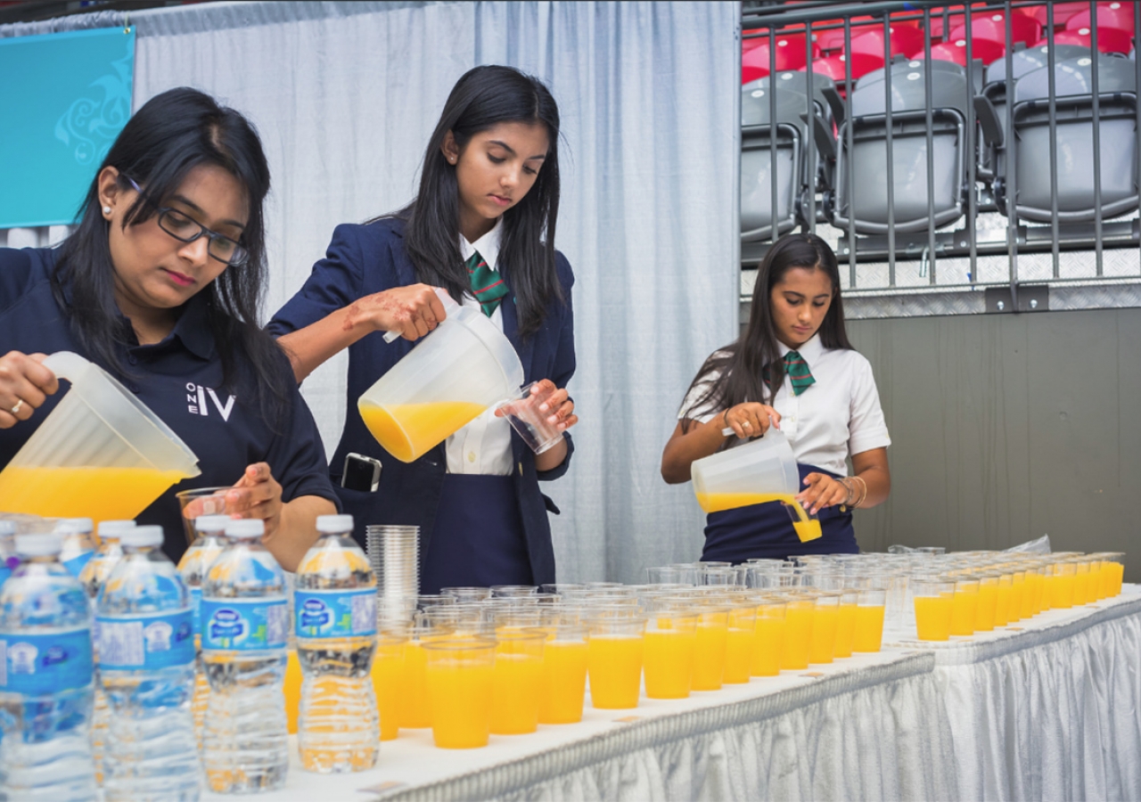 Volunteers hard at work in Vancouver