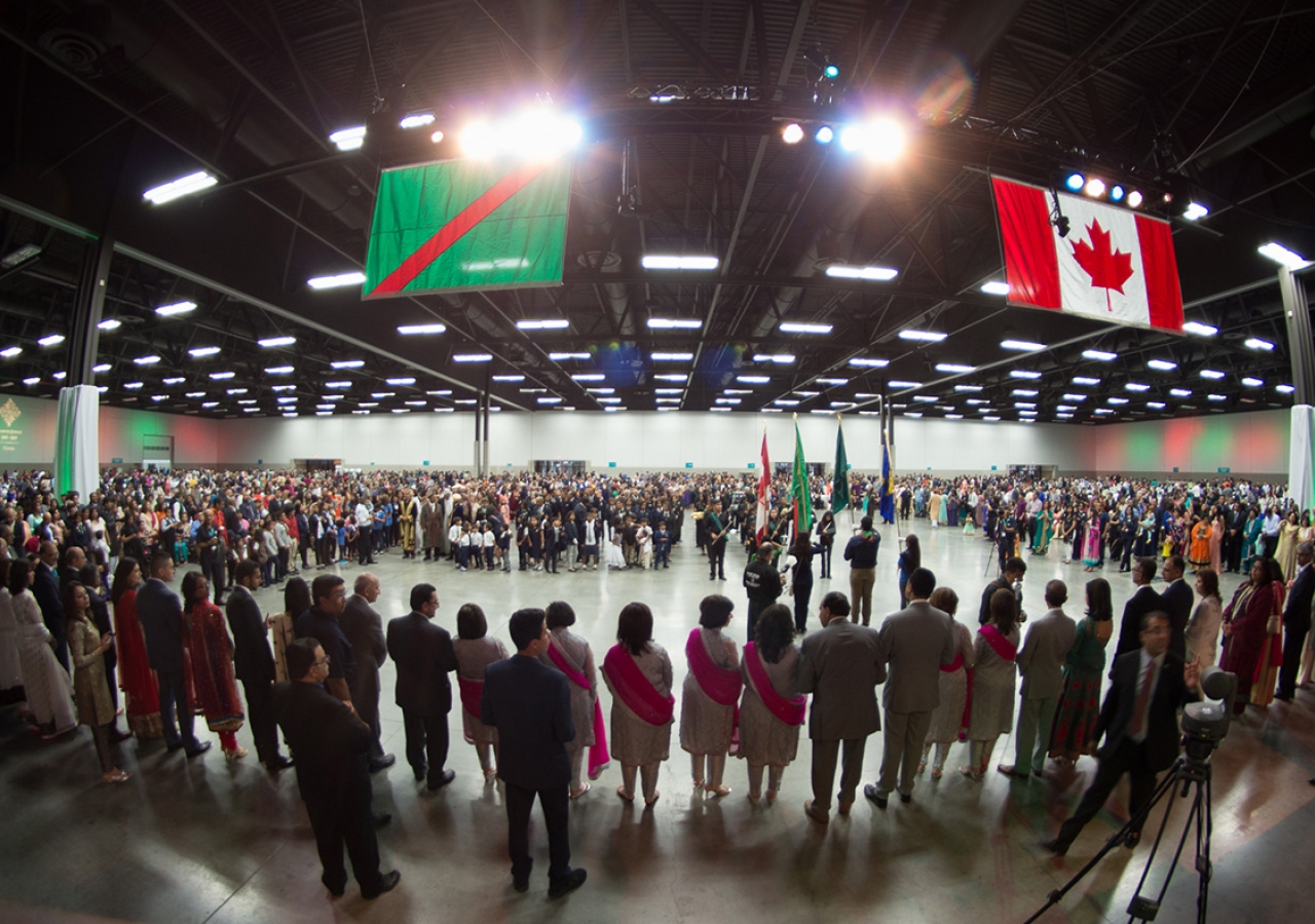 Celebrating at the International Centre in Calgary