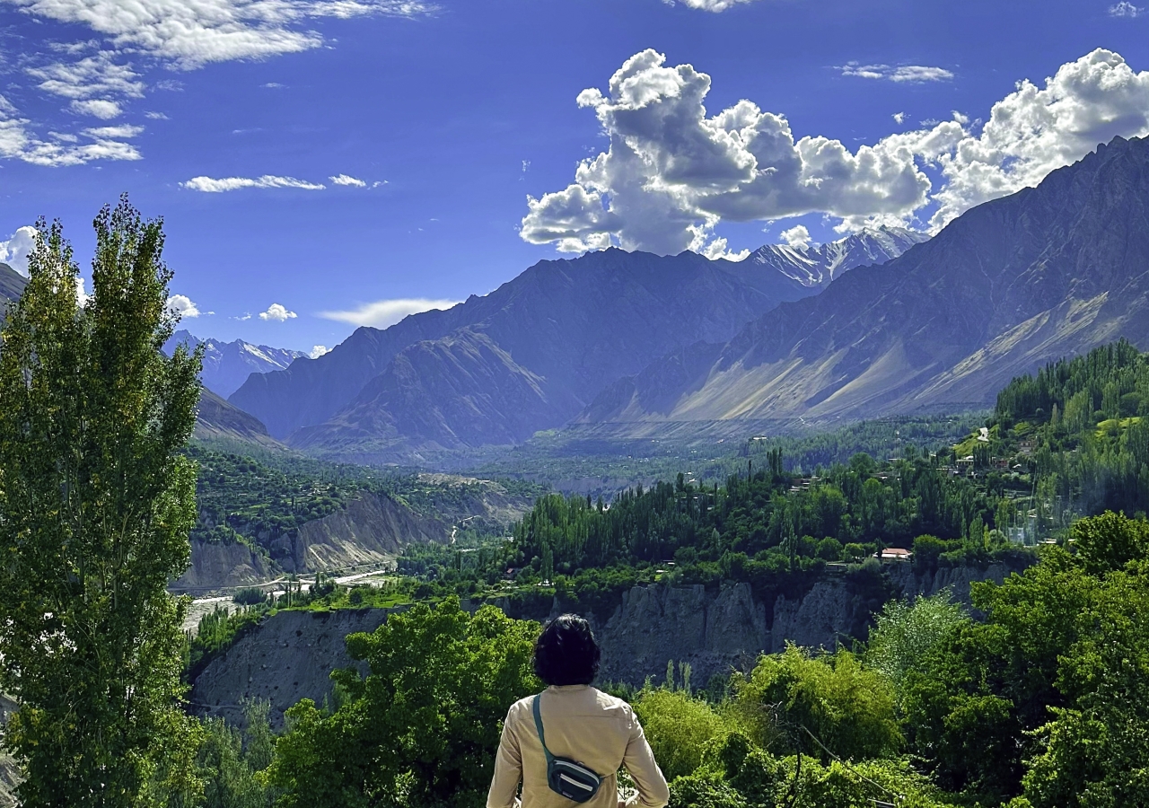 The verdant valley view in Gilgit that Dr. Salman Hashim recalls vividly.  