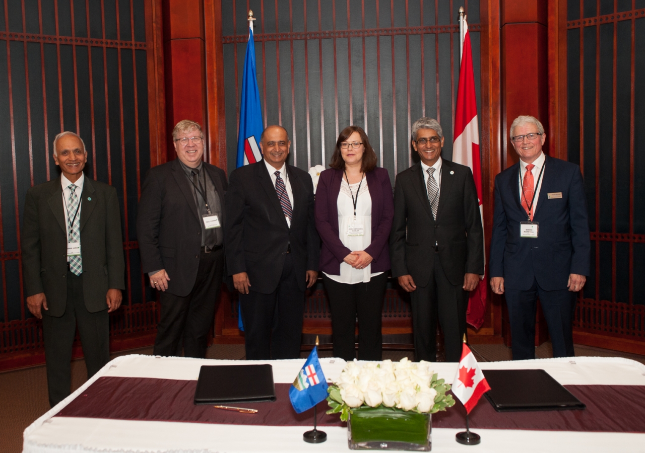 CAB Chairs for Canada, Prairies and Edmonton, with Paul Conway, Executive Director of ADRIA, Honourable Kathleen Ganley, Minister of Justice and Solicitor General of Alberta, Barrie Marshall, President of ADRIA