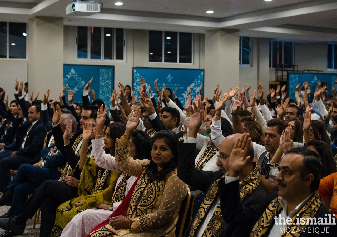 Vision of the audience during the ceremony 