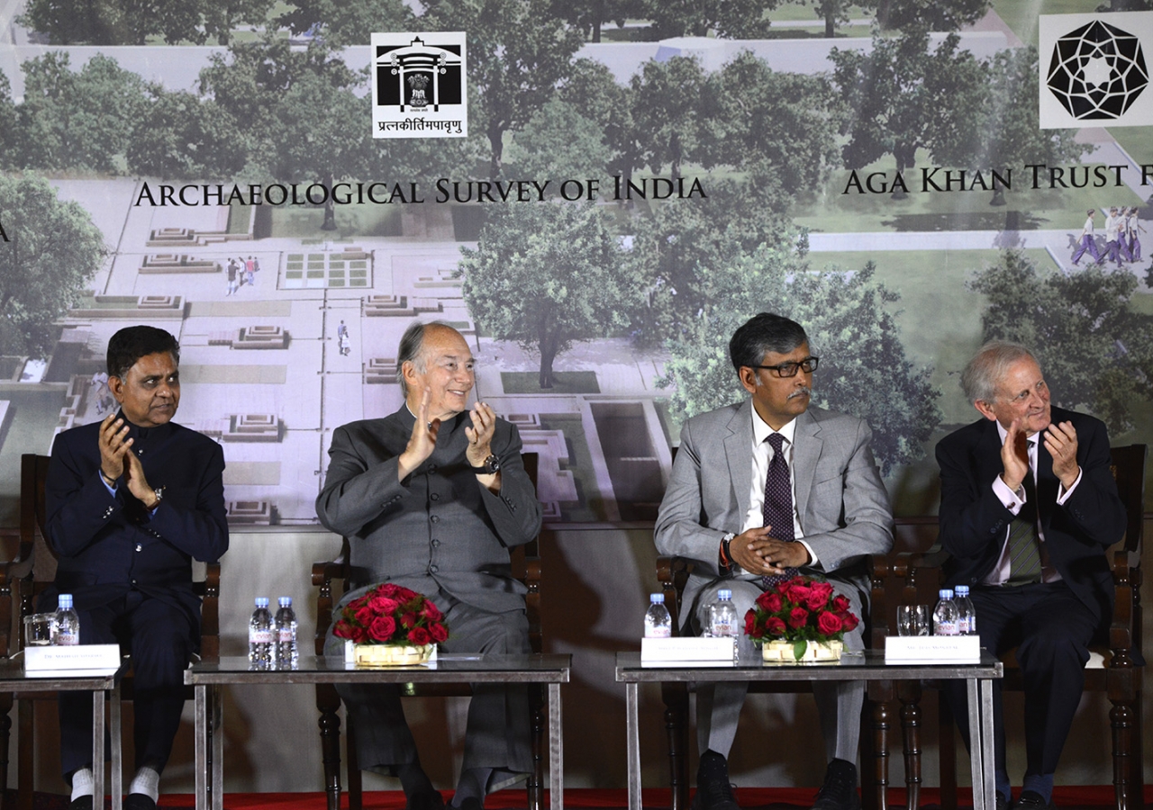 The new museum will be "at the juncture of three historically connected sites, Humayun's Tomb and its Gardens, Hazrat Nizamuddin Basti, and the Sundar Nursery," said Mawlana Hazar Imam. AKDN / Narendra Swain