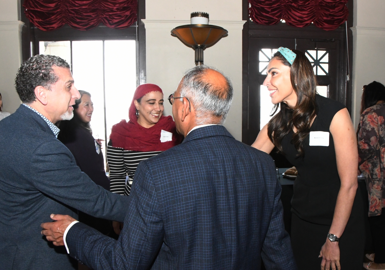 Munira Virany of the Ismaili Council being introduced to some of the guests.