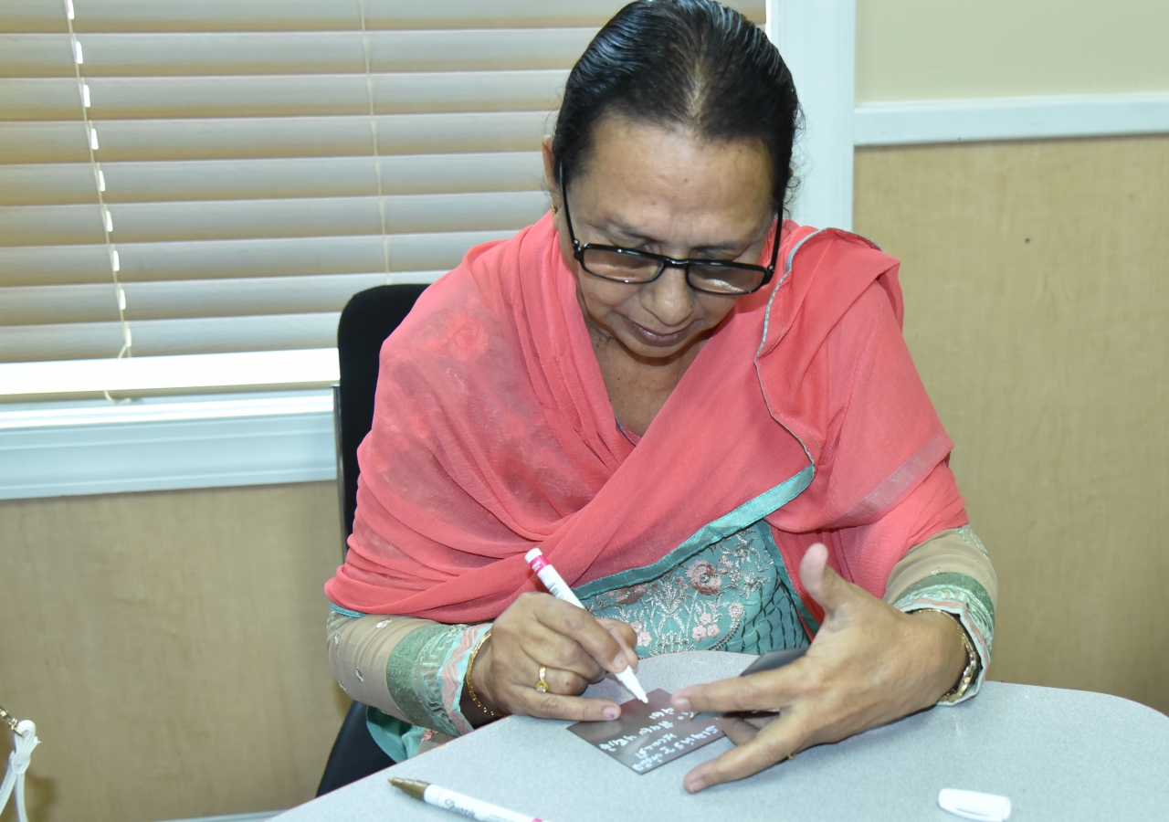 Members of the Southeastern USA Jamat prepare for the Diamond Jubilee.