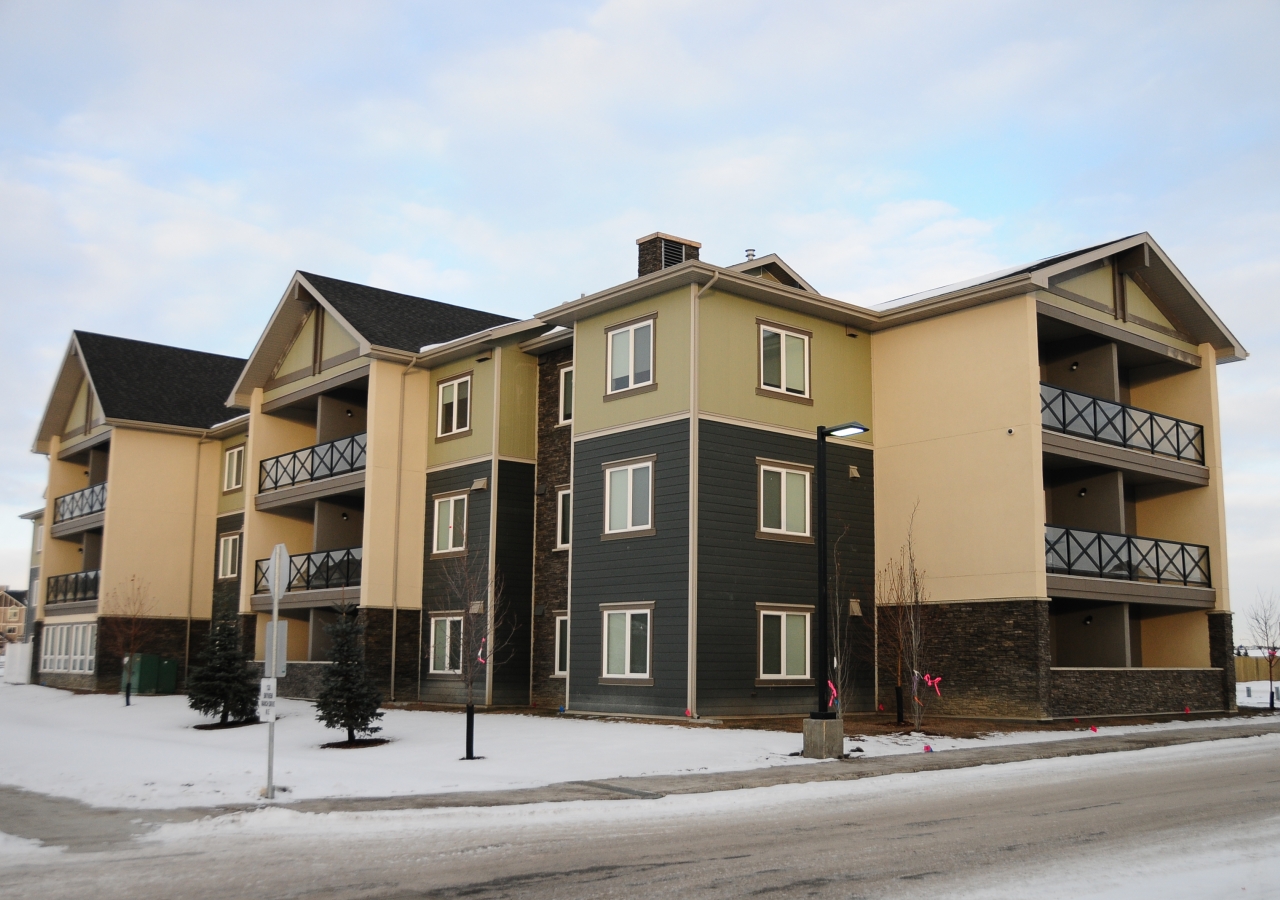 Exterior of the Generations building in Calgary, Alberta.