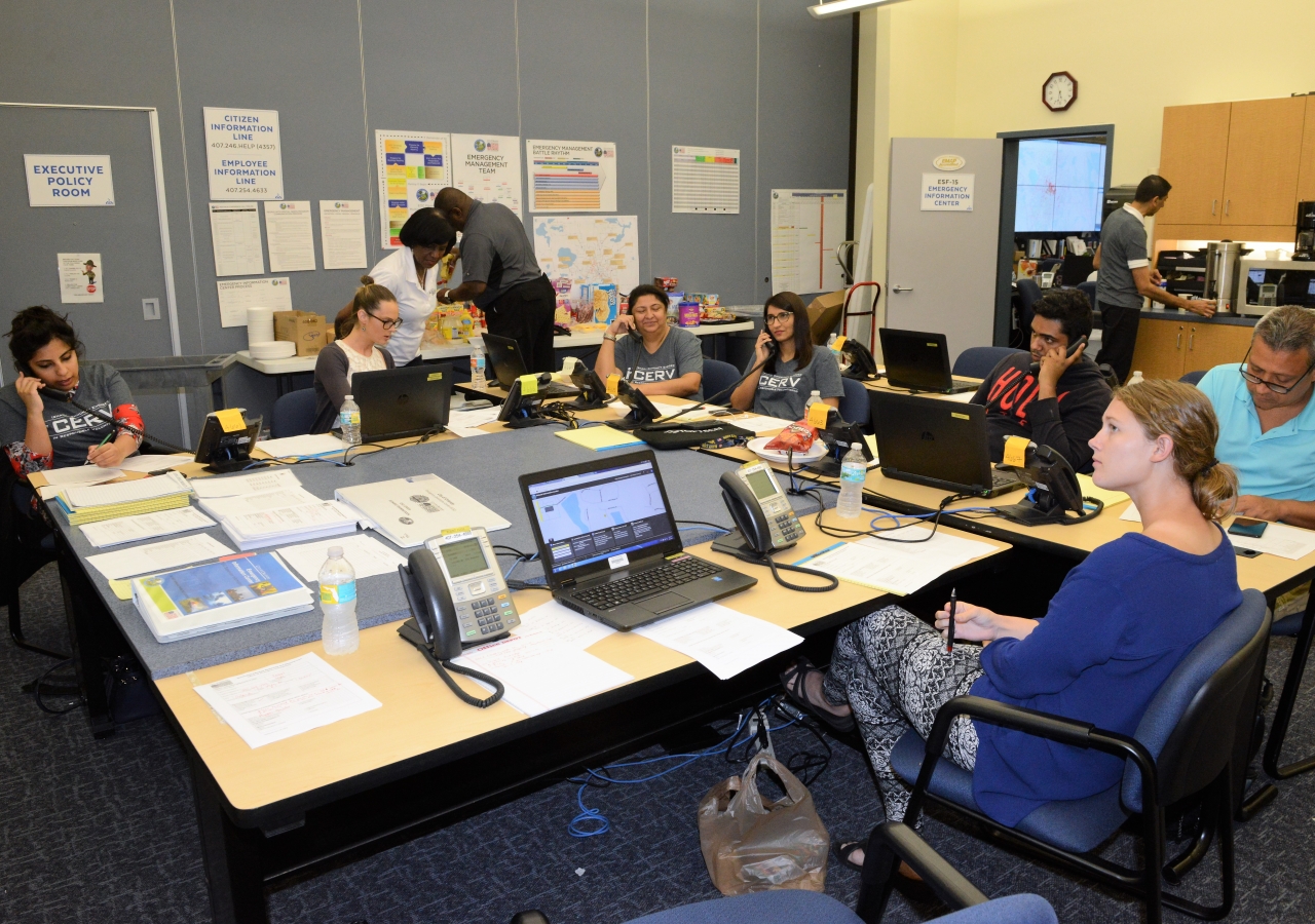 I-CERV members of the Jamat at the Orlando Emergency Information Center