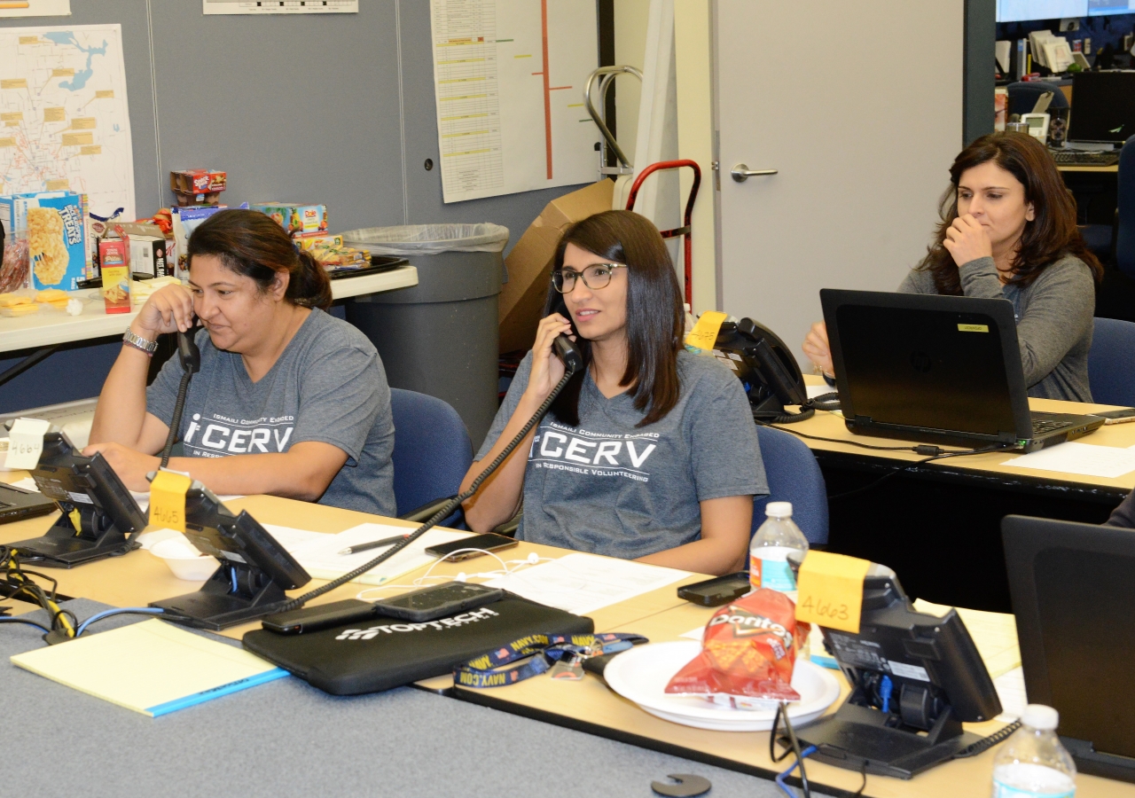 I-CERV members of the Jamat at the Orlando Emergency Information Center