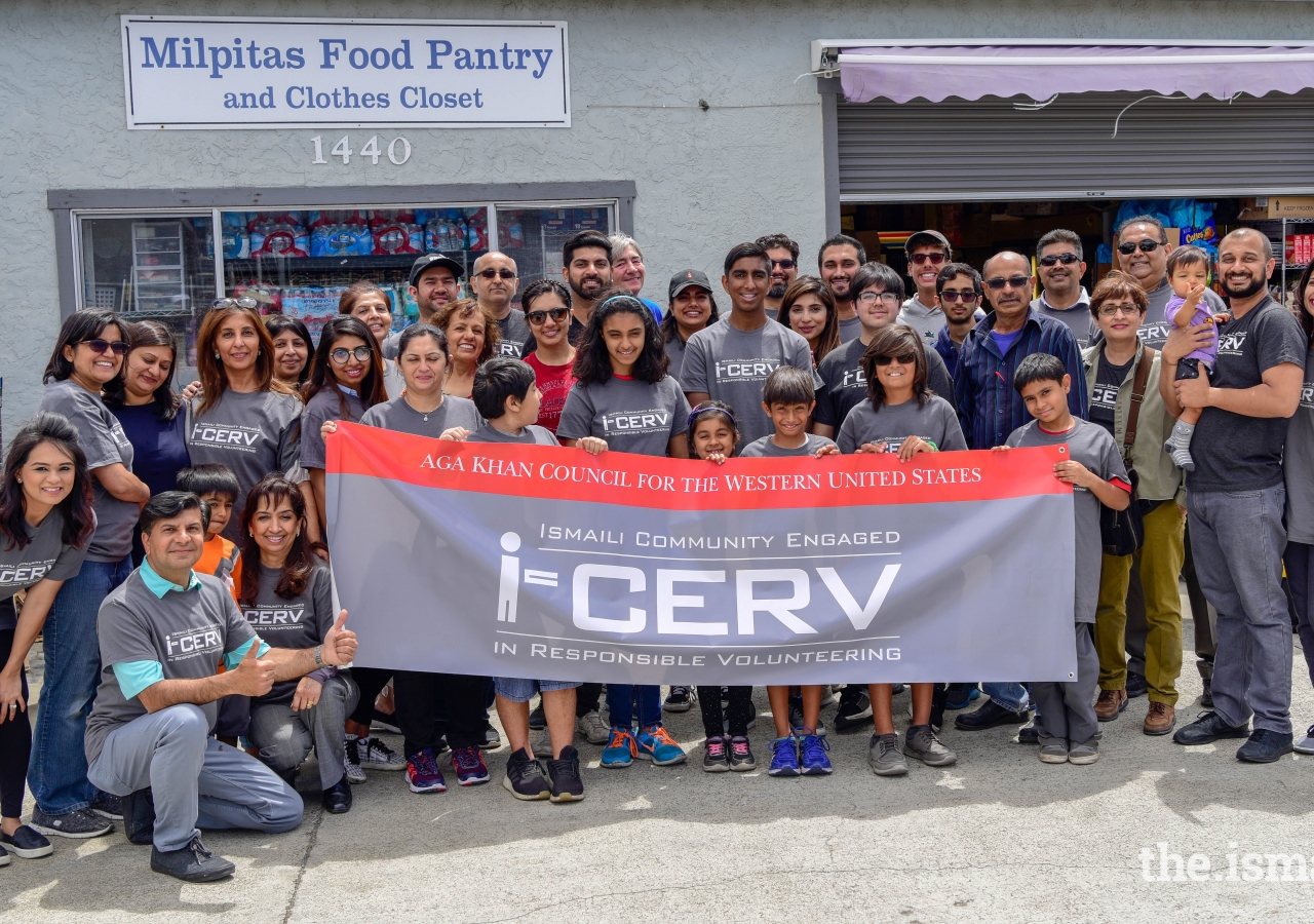 I-CERV volunteers at the Milpitas Food Pantry.