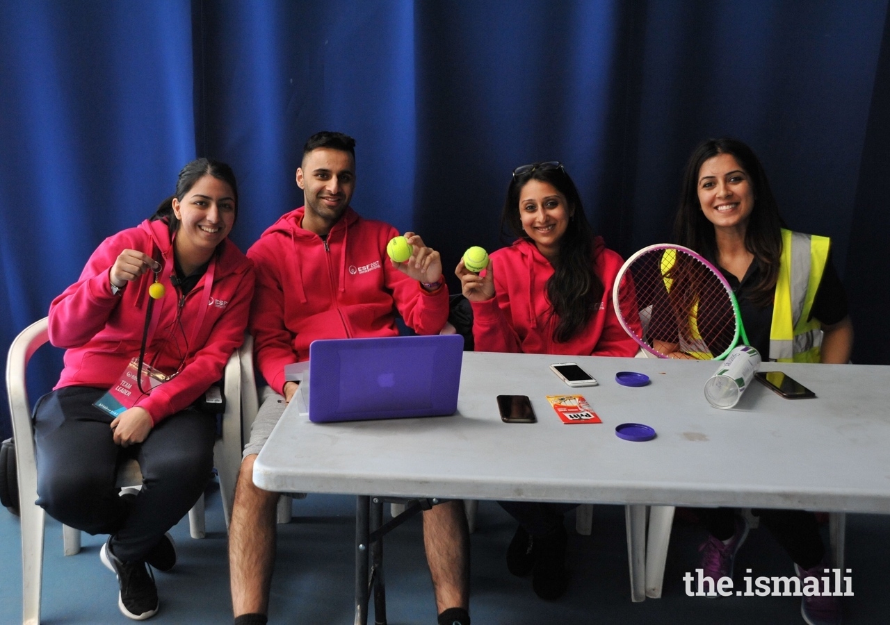 Volunteers at the European Sports Festival hosted by the UK in 2017.