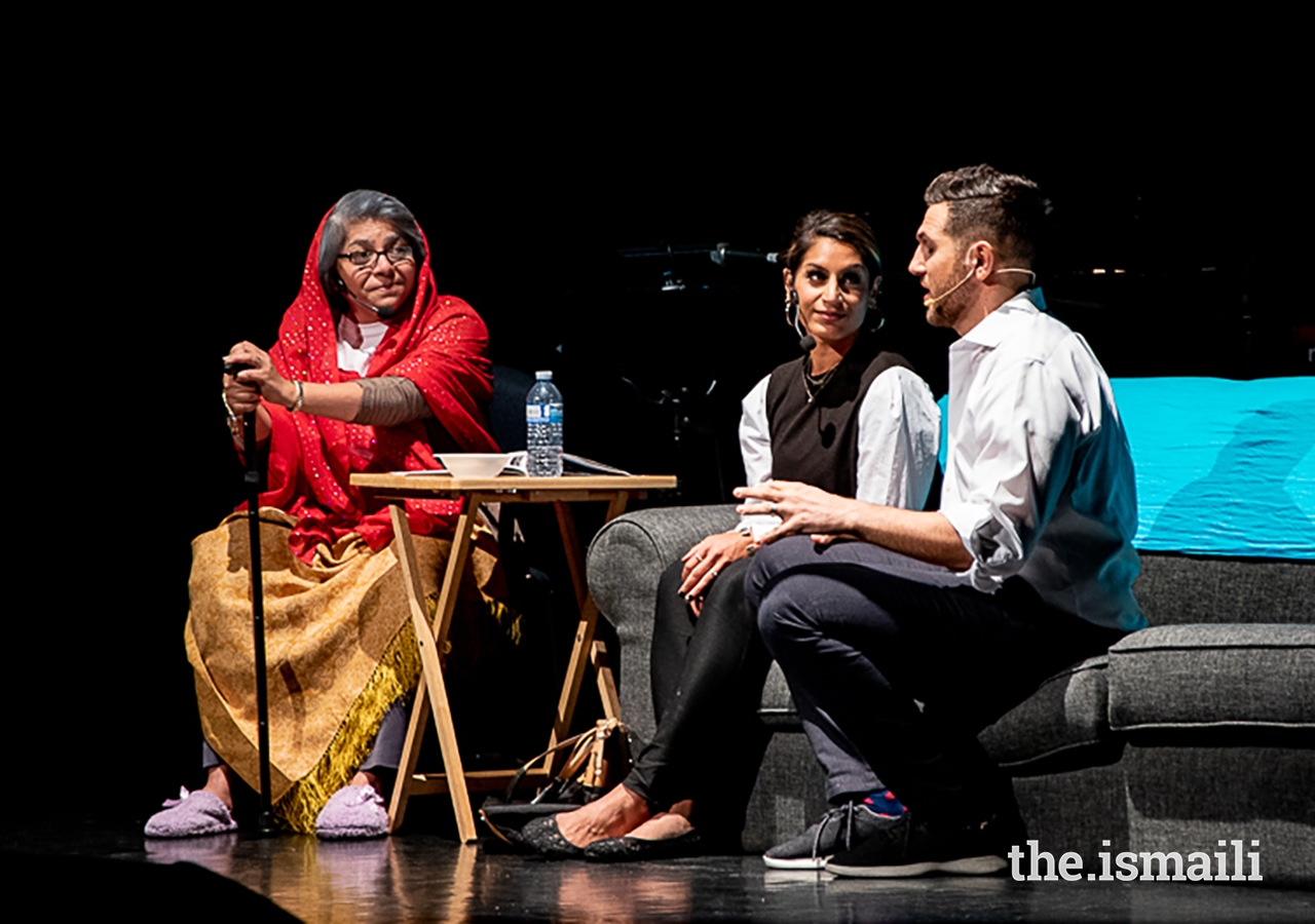 Actors perform as part of the narration of Rihla during the performance in Vancouver.