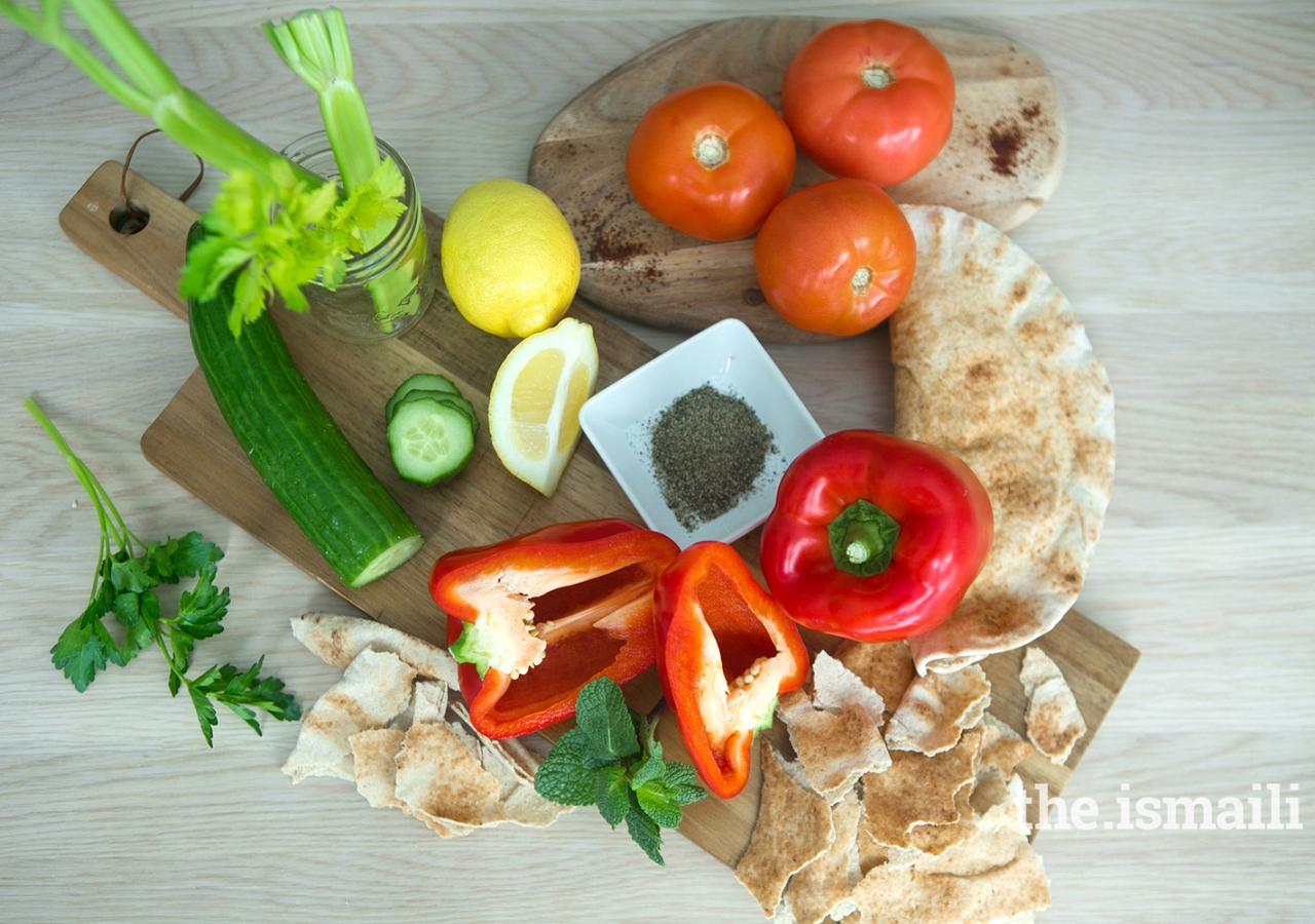 Syrian Fattoush Salad Ingredients