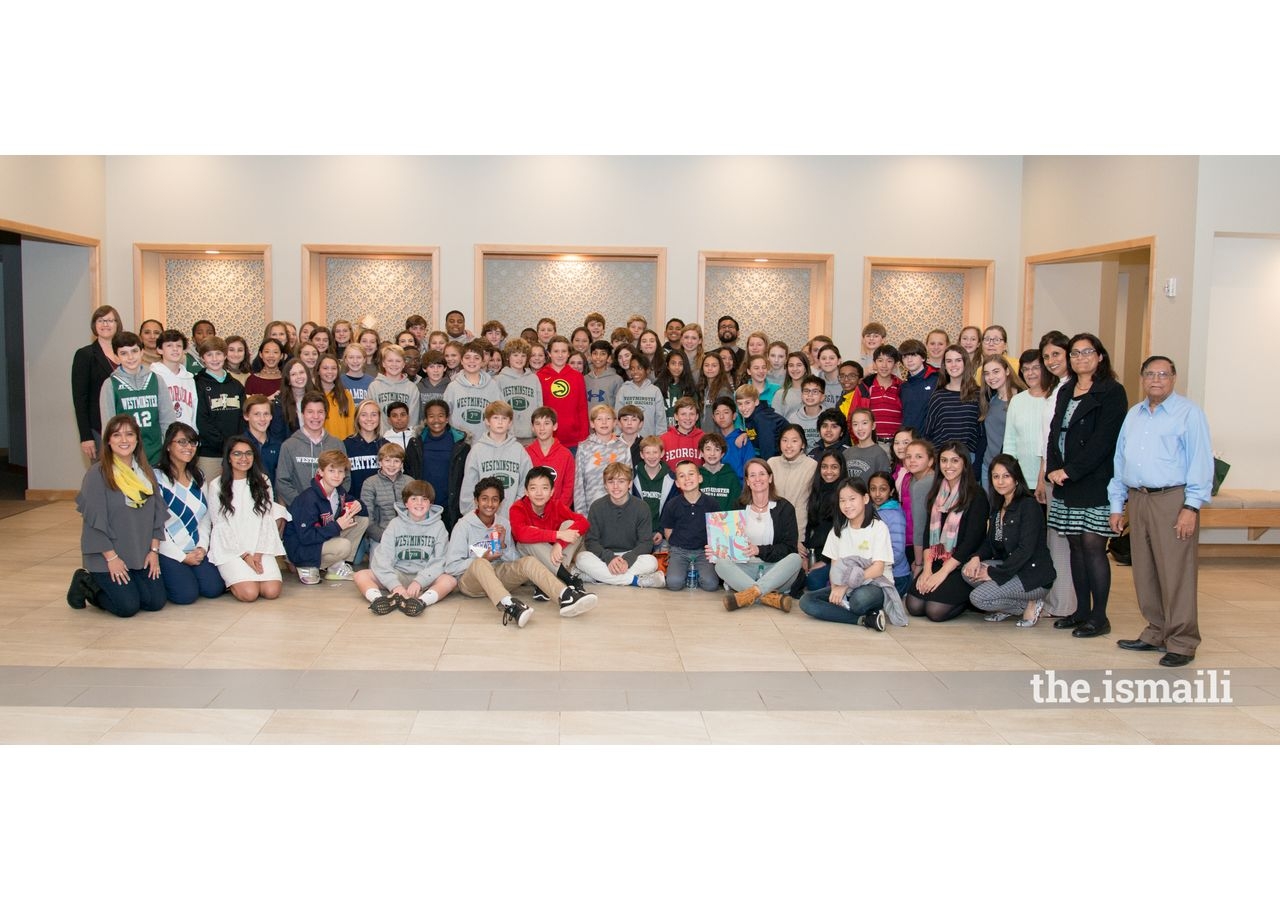 The Westminster Schools seventh-grade World Religion class visits the Ismaili Jamatkhana for a field trip.