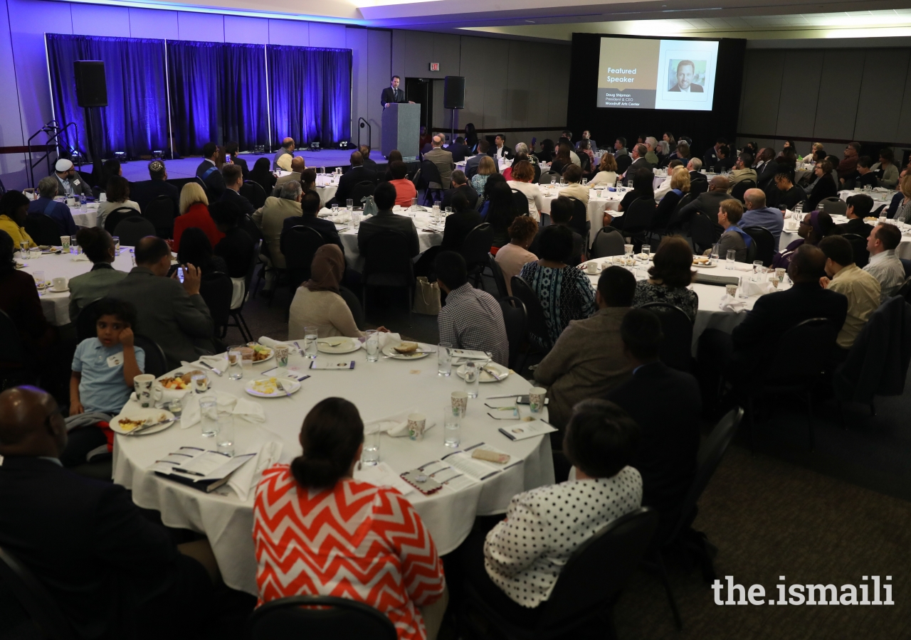 Doug Shipman, President and CEO of the Woodruff Arts Center in Atlanta, shared his personal interfaith journey and the power of prayer and silent reflection in every religion.