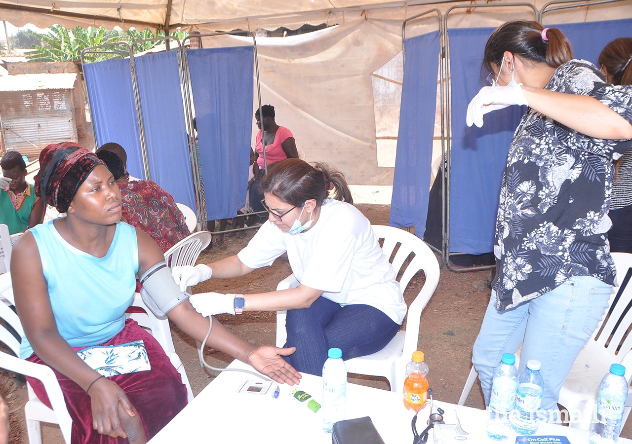 Approximately 640 local participants benefited from the medical camp receiving medications for conditions such as diabetes, hypertension, allergies, and infections.