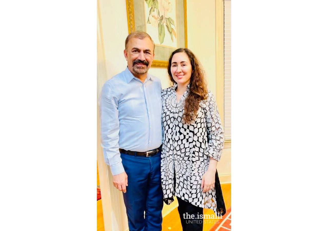 Nighat and her husband, Rooziman Shah.