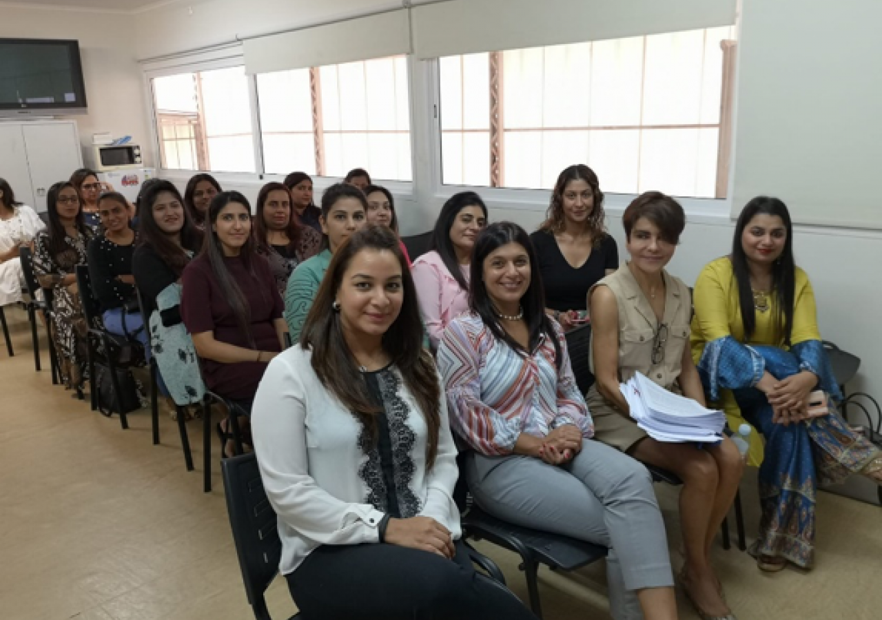 Psychotherapist along with the Members of the Jamat attending the Seminar