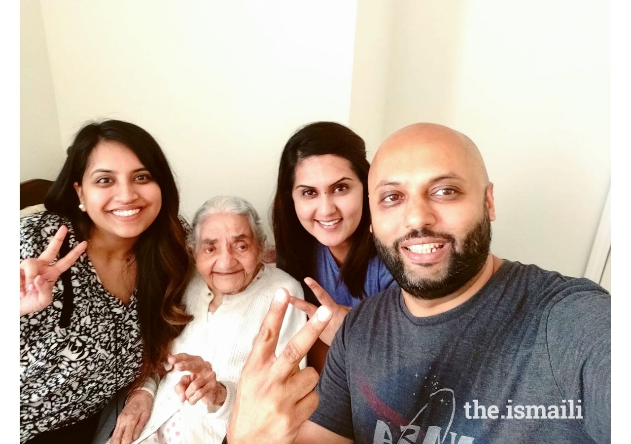 Fatima Jamani and her family