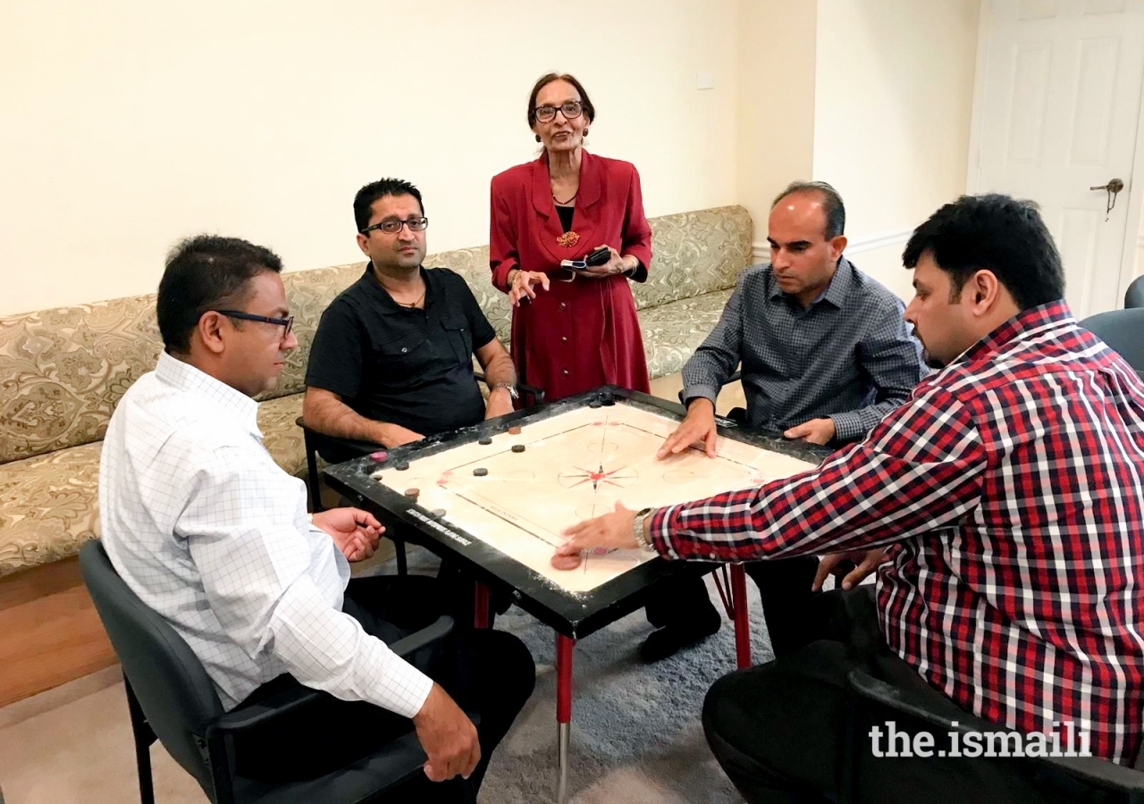 Members of Miami Jamat engaged in games after Jamatkhana ceremonies.