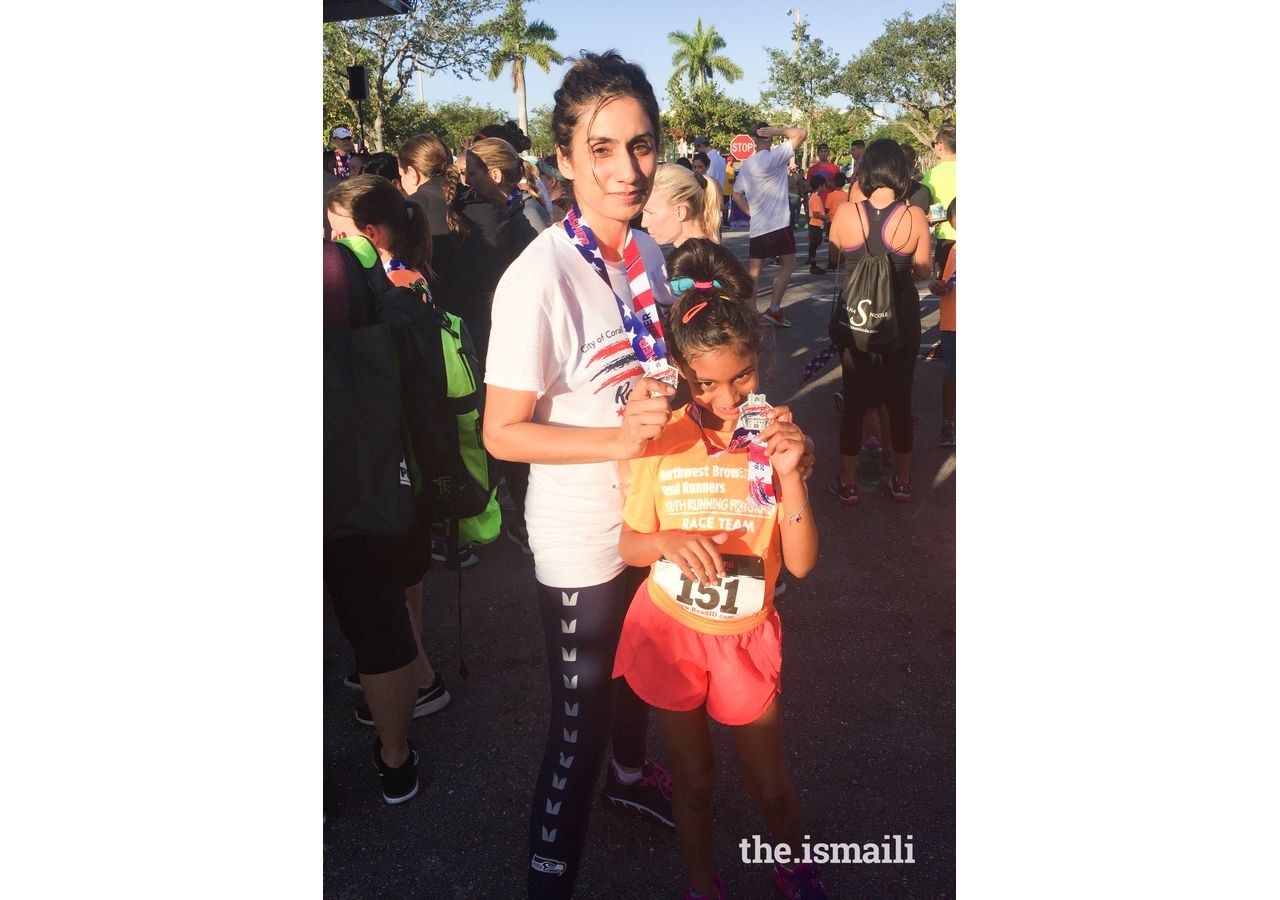 Yasmin Dharamsi with daughter, Maya.