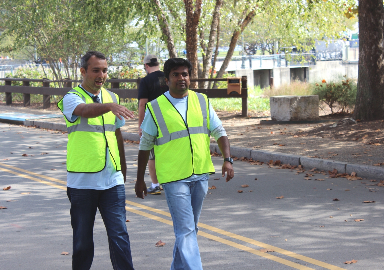 I-CERV volunteers help with traffic and crowd control at the Festival.