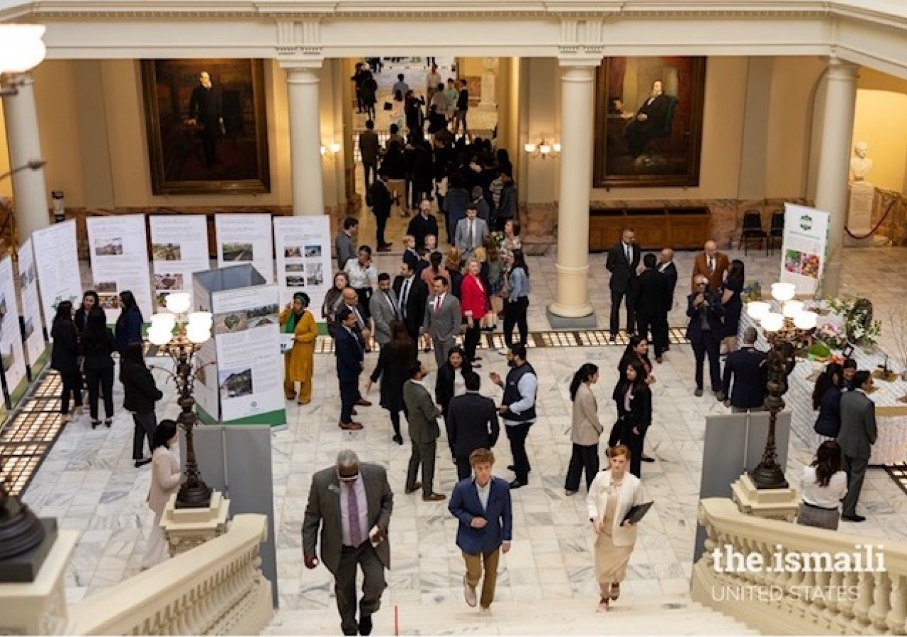 Exhibition on sustainability initiatives by the AKDN displayed at the Georgia State Capitol