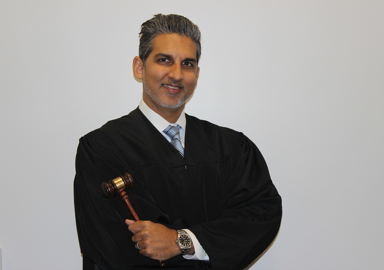 The Honorable Halim Dhanidina, an Ismaili who is a Los Angeles County Superior Court judge, is the first Muslim American judge in a superior court. Courtesy of Halim Dhanidina