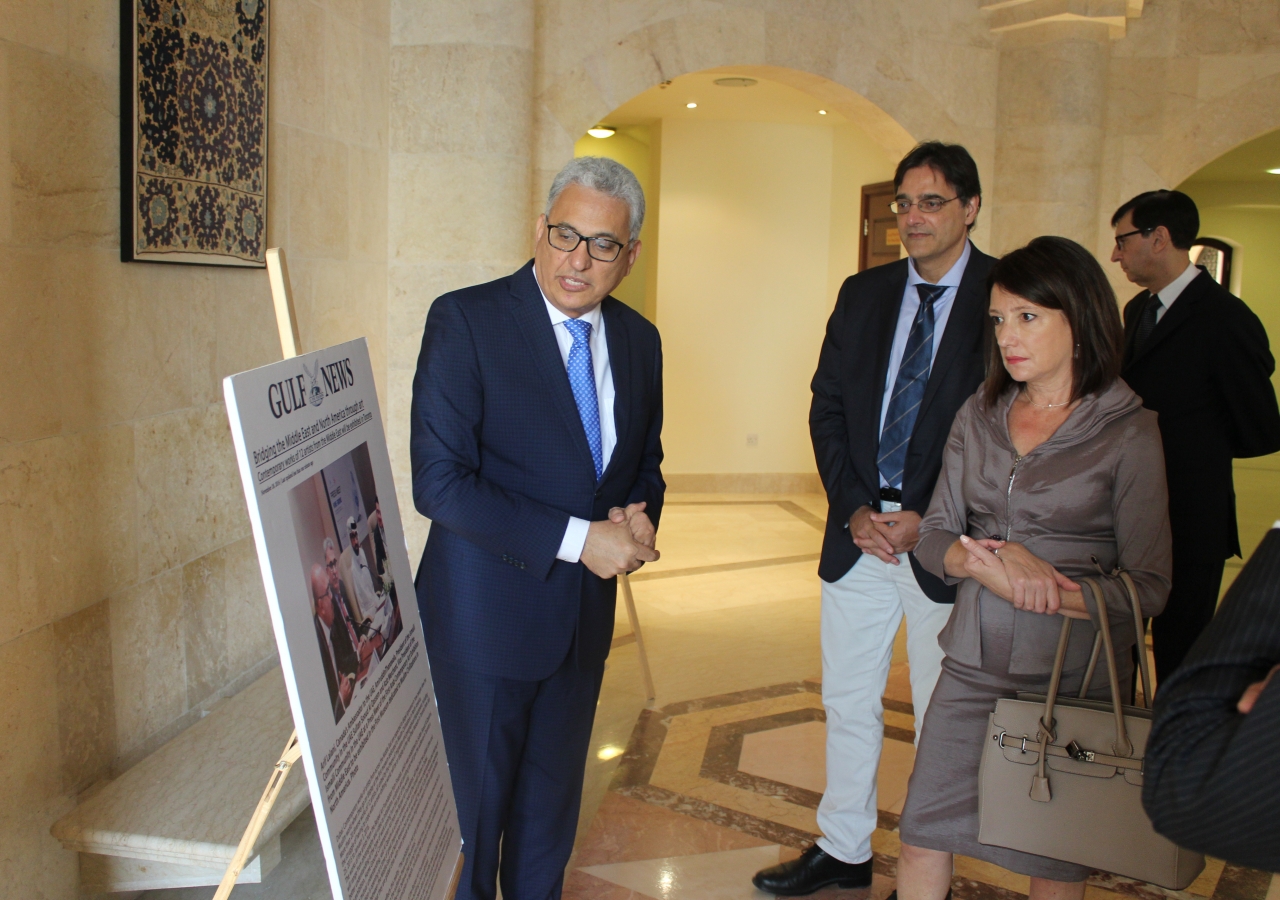 His Excellency Masud Husain, Ambassador of Canada to UAE and Her Excellency Marcy Grossman, Consul General of Canada in Dubai tour the Ismaili Centre